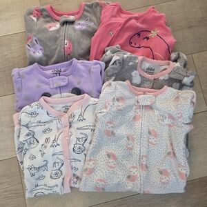 Carter's Kids Pajamas Set - Pink, Gray, Purple